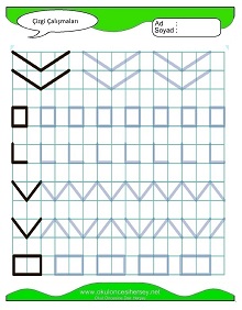 Çizgi Çalışma Sayfaları